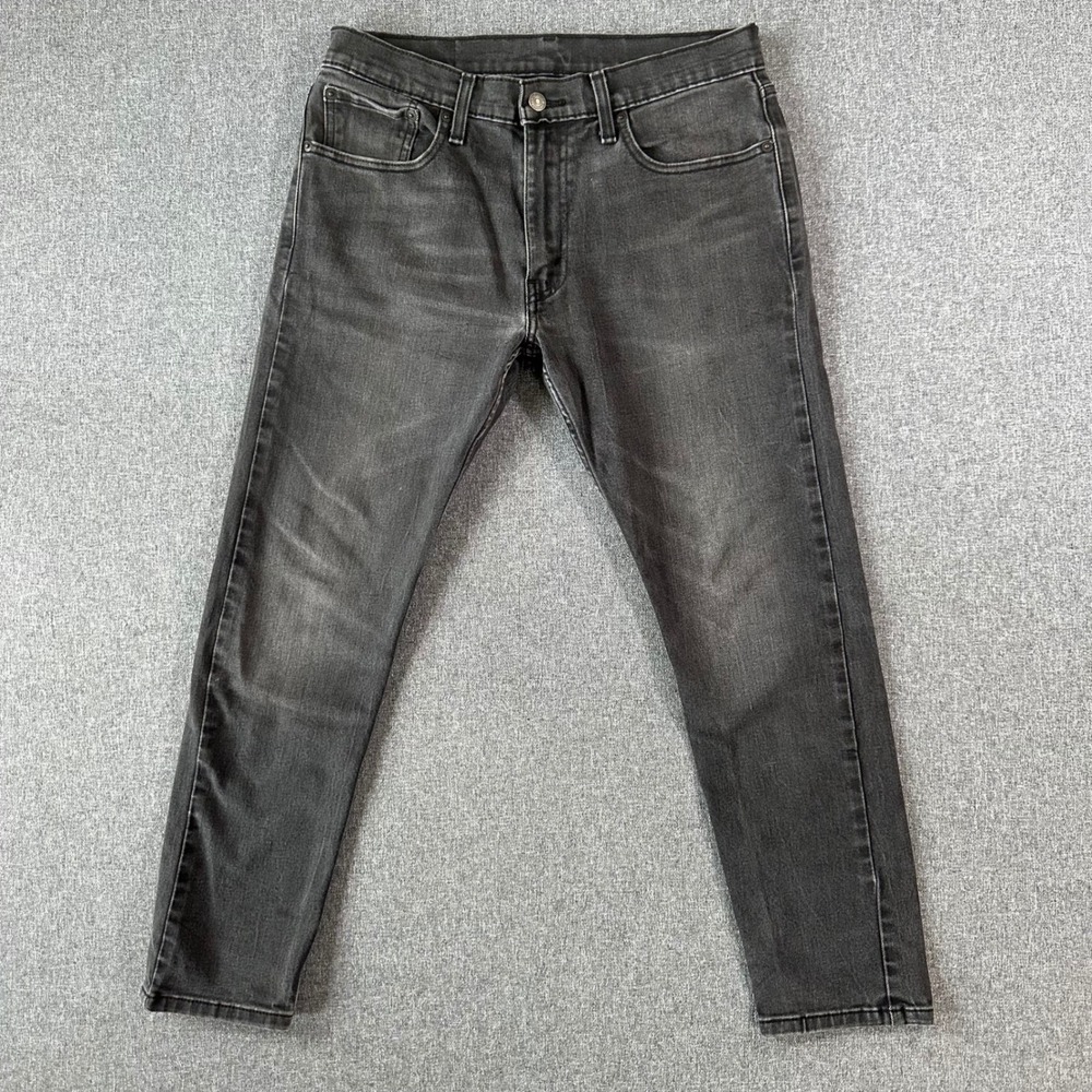Levis Jeans Mens 32x30 512 Slim Taper Black Stretch Denim WaterLess